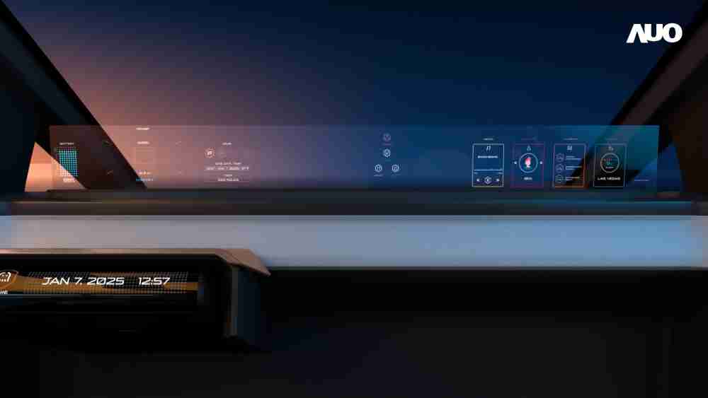 欧陆注册无界透明显示接口(Horizon Image Glass)透过车运算方案整合仪表板、、、、中控台及副驾显示器，，，一体式全景呈现，，提供乘用者清晰的前方视野、、、行车必要信息与娱乐功能
