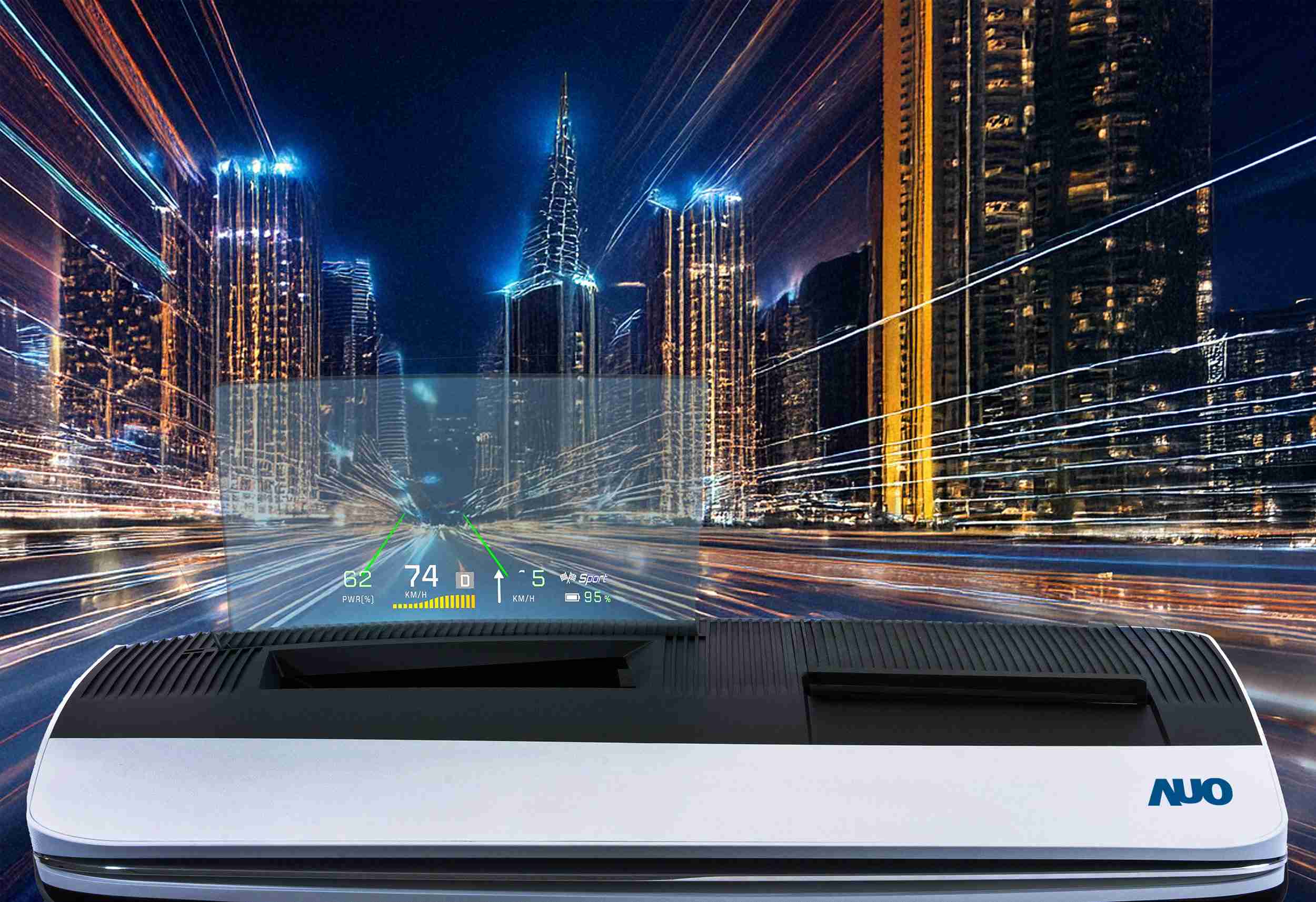 欧陆注册推出13吋Micro LED抬头显示器，，提供高入眼亮度、、高色彩饱和度的显示质量，，，在阳光下或黑暗中都清晰可见，，并利用Micro LED模块体积小的优势，，解决车用空间有限的痛点